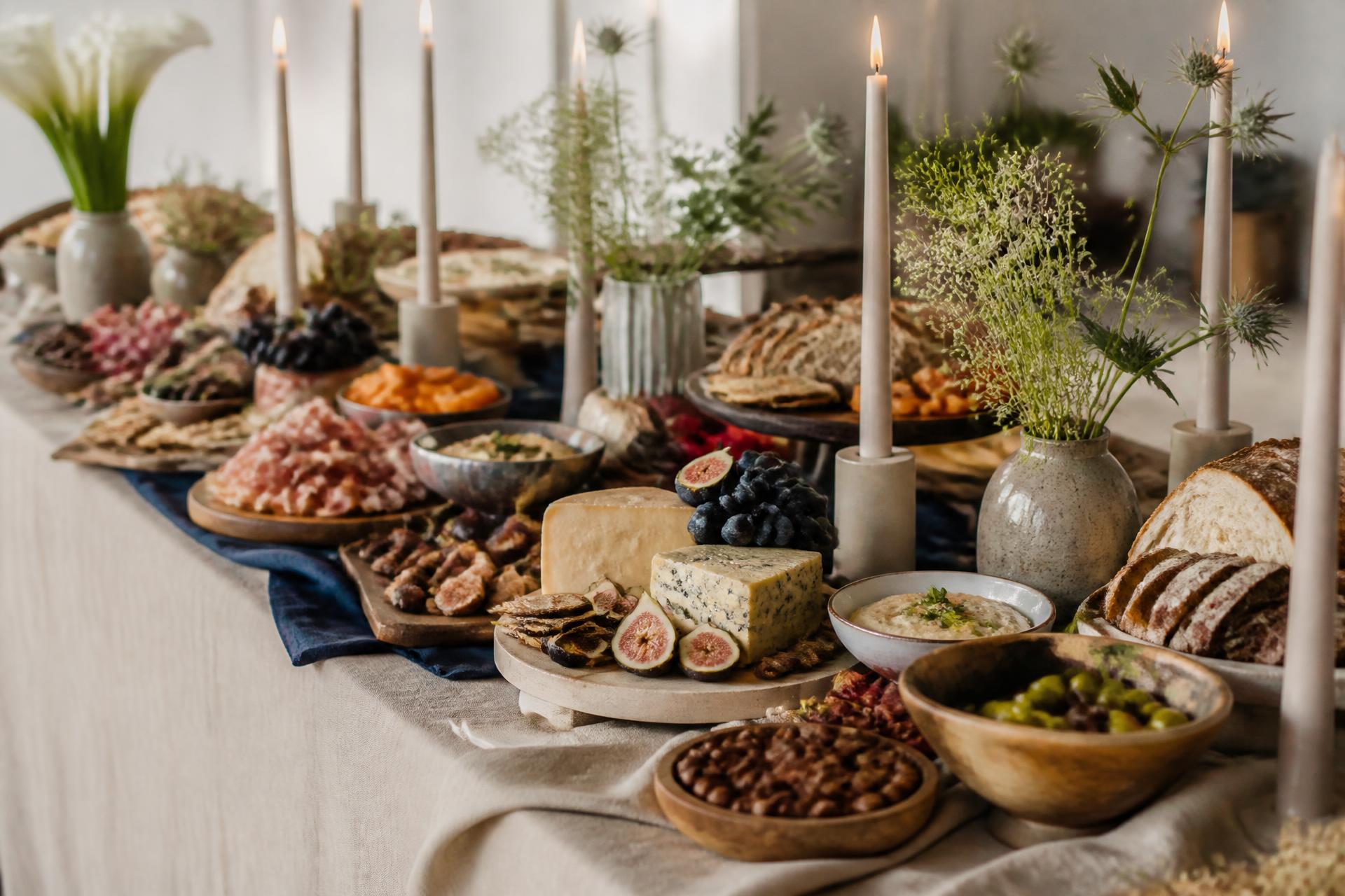 La Table dukar upp ett grazing table för ett företagsevent i Stockholm